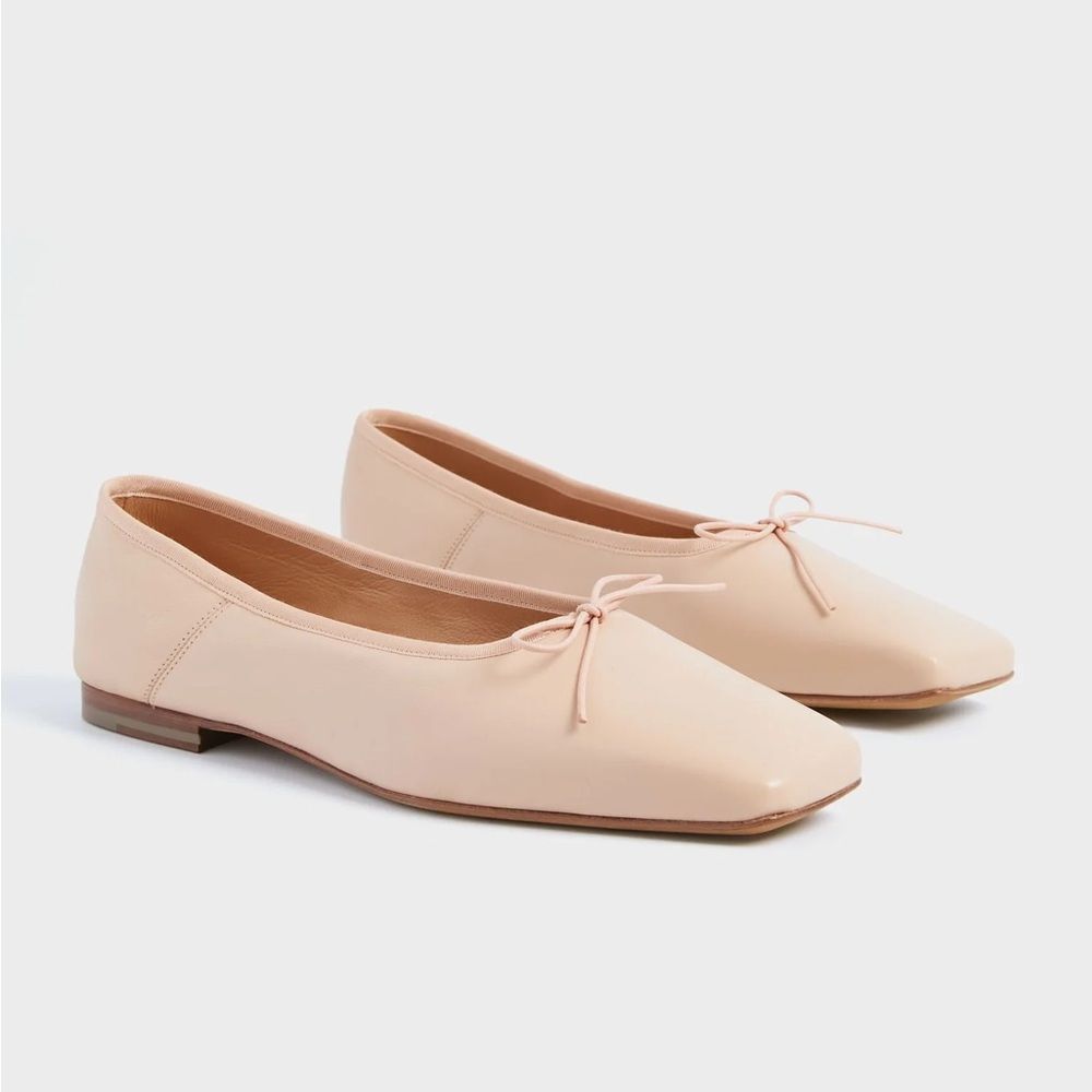 Mansur Gavriel Women's Square Toe Dream Ballerina Ballet Flats Rosa Size 37 us 7